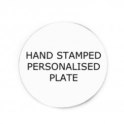 Personalised Hand Stamped Plate (to fit 3 cm locket only)